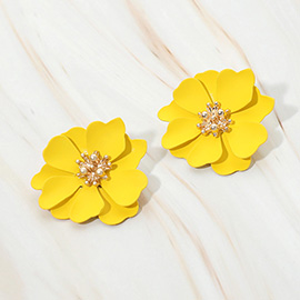 Layered Petal Flower Earrings