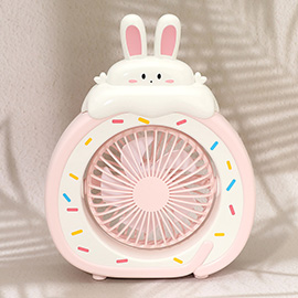 Cartoon Bunny Desk Mini Fan