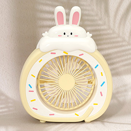 Cartoon Bunny Desk Mini Fan