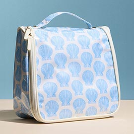 Shell Pattern Print Multi Purpose Travel Organizer Bag
