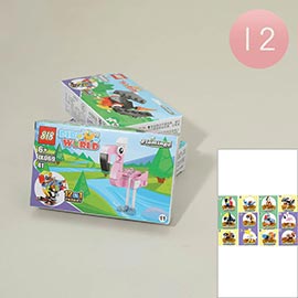 12PCS - Birds World Mini Building Block Toys