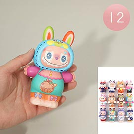 12PCS - Costume Monster Bunny Figure Squishy Toys