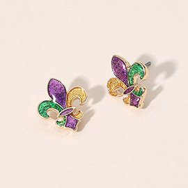 Fleur de Lis Stud Earrings