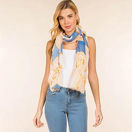 Versatile Floral Printed Shoulder Wrap Scarf