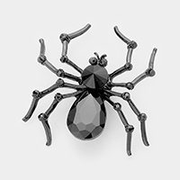 Crystal Spider Pin Brooch