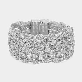 Braided Metal Mesh Magnetic Bracelet