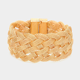 Braided Metal Mesh Magnetic Bracelet