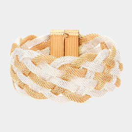 Braided Metal Mesh Magnetic Bracelet