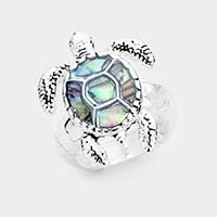 Abalone Turtle Stretch Ring