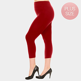 Solid Seamless Capri Leggings