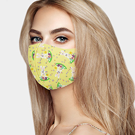 Easter Bunny Print Fashion Mask