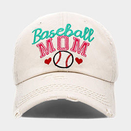 Baseball MOM Vintage Baseball Cap