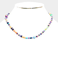 Colorful Heishi Beaded Necklace