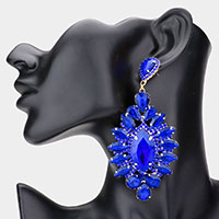 Marquise Stone Centered Evening Earrings