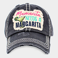 Mamacita NEEDS A MARGARITA Message Vintage Baseball Cap