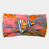 Tie dye Heart Knot Headband