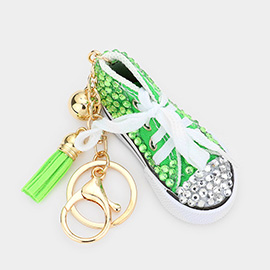 Bling Shoe Tassel Keychain