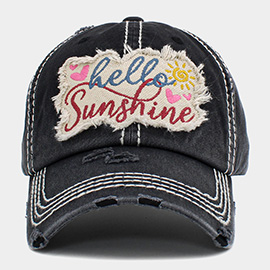 HELLO SUNSHINE Vintage Baseball Cap