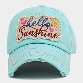 HELLO SUNSHINE Vintage Baseball Cap