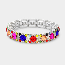 Stone Embellished Evening Bracelet