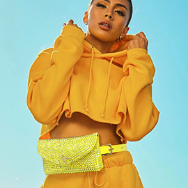 Bling Envelope Belt Bag / Crossbody Bag