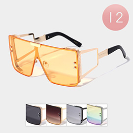 12PCS - Square Wayfarer Sunglasses