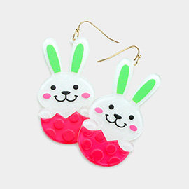 Easter Bunny Resin Dangle Earrings