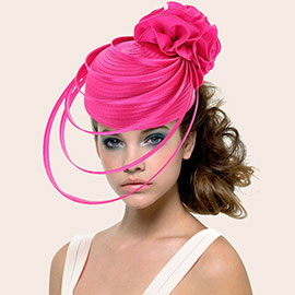 Fabric Pointed Elastic String Dressy Hat