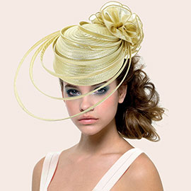 Fabric Pointed Elastic String Dressy Hat