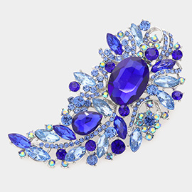 Multi Stone Embellished Pin Brooch