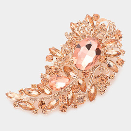 Multi Stone Embellished Pin Brooch