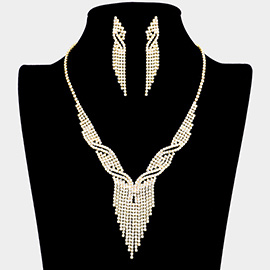 Rhinestone Pave Necklace