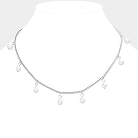 Pearl Station Necklace