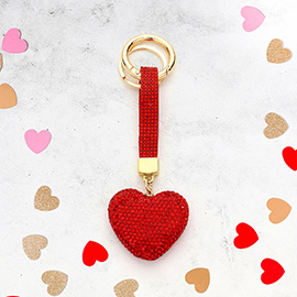 Bling Heart Keychain