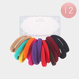 12 Set of 16 - Basic Ponytail Hair Bands