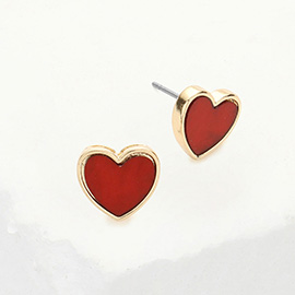 Heart Stud Earrings