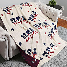 USA Stars Throw Blanket