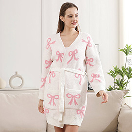 Ribbon Robe with Pocket and Belt