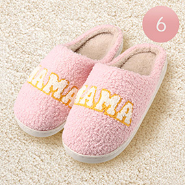 6Pairs - MAMA Printed Home Indoor Floor Slippers