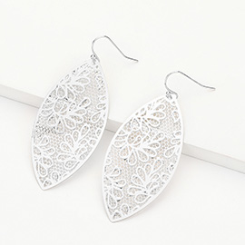 Marquise Filigree Dangle Earrings