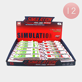 12PCS - Pull Back Simulation Cruise Toys