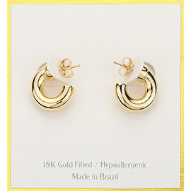 18K Gold Filled Hypoallergenic Mini Hoop Earrings