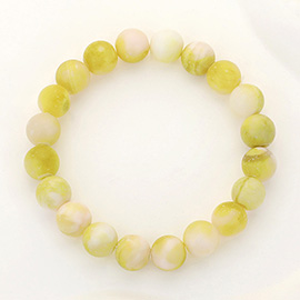 Natural Stone Beaded Stretch Bracelet