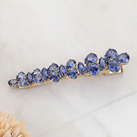 Teardrop Marquise CZ Stone Embellished Alligator Snap Hair Clip