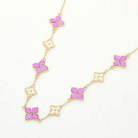 Clover Station Necklace