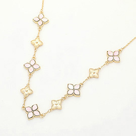 Clover Station Necklace