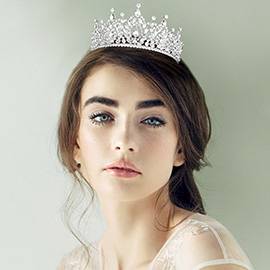 Marquise Stone Embellished Queen Tiara