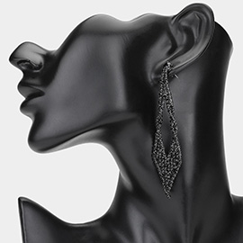 Rhinestone Paved Evening Earrings