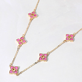 Clover Station Necklace