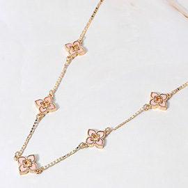 Clover Station Necklace